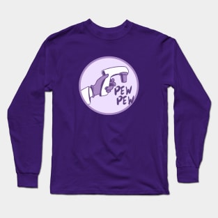 Biology Pipette Gun (purple) Long Sleeve T-Shirt